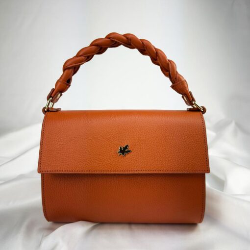 Leren handtas Calista - Orange