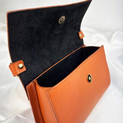 Leren handtas Calista - Orange