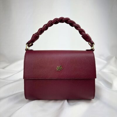 Leren handtas Calista - Burgundy