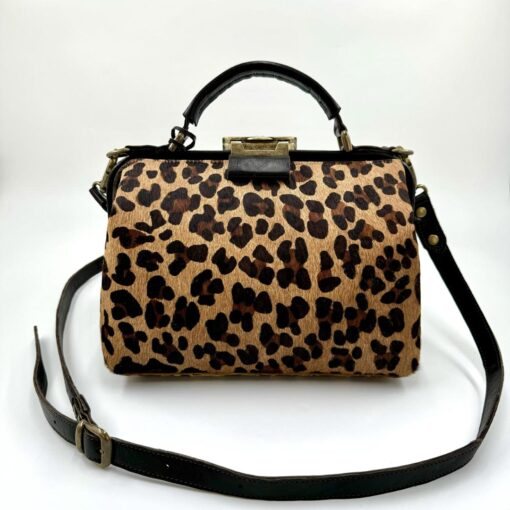 Leren tas Crossbody - Leopard