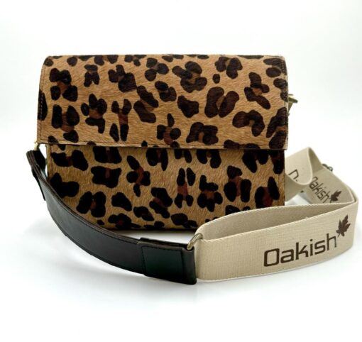 Leren handtas Doccy - Leopard