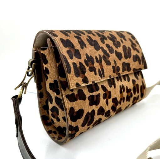 Leren handtas Doccy - Leopard