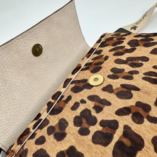 Leren handtas Doccy - Leopard