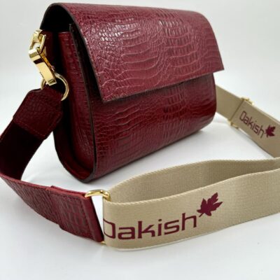 Leren handtas Doccy - Red Croco - Oakish