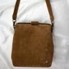 Leren schoudertas - Velura - Chesnut - Oakish